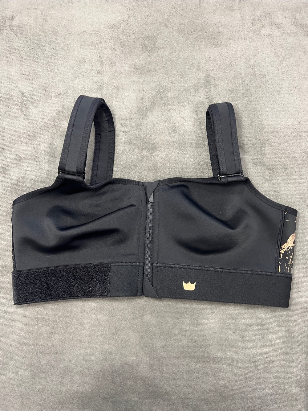 SHEFIT Black Front-Zip Flex Sports Bra Medium Impact Size 1 Luxe - Picture 7 of 16